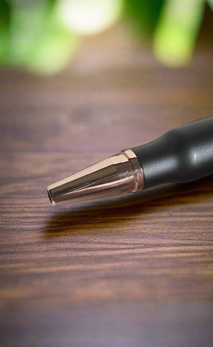 Pen: We the People Coin Bolt Action with a Black Carbon Fiber Sleeve and Black Chrome Pen Kit