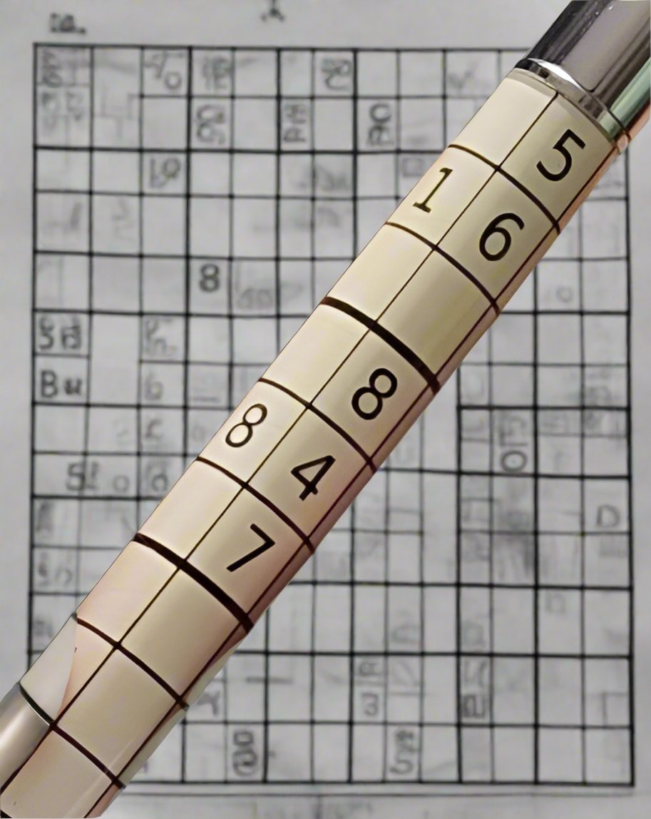 Pen: Sudoku Gaming Pen with Magnetic Cap and a Chrome Pen Kit