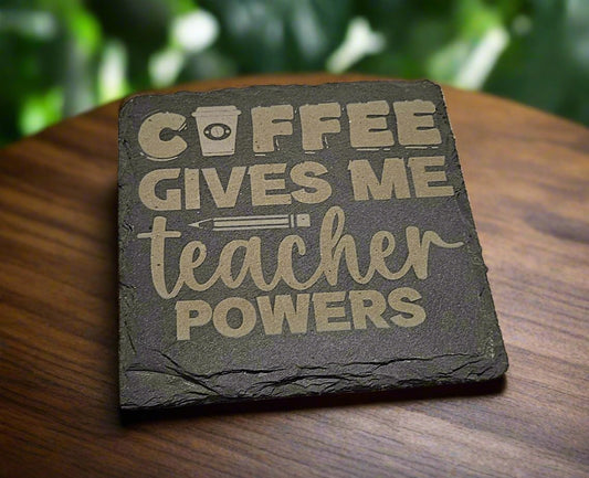 Laser Etched Slate Coasters