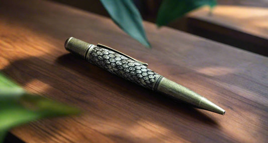 Pen: Snake Skin Pen with an Antique Bronze Pen Kit