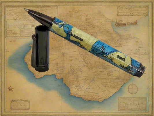 Pen: Coastal Vineyard Haven-inspired Pen with Magnetic Cap and a Gunmetal Pen Kit