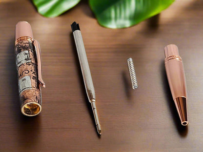 Pen: Steam Punk Square Metals Pen with a Copper Pen Kit