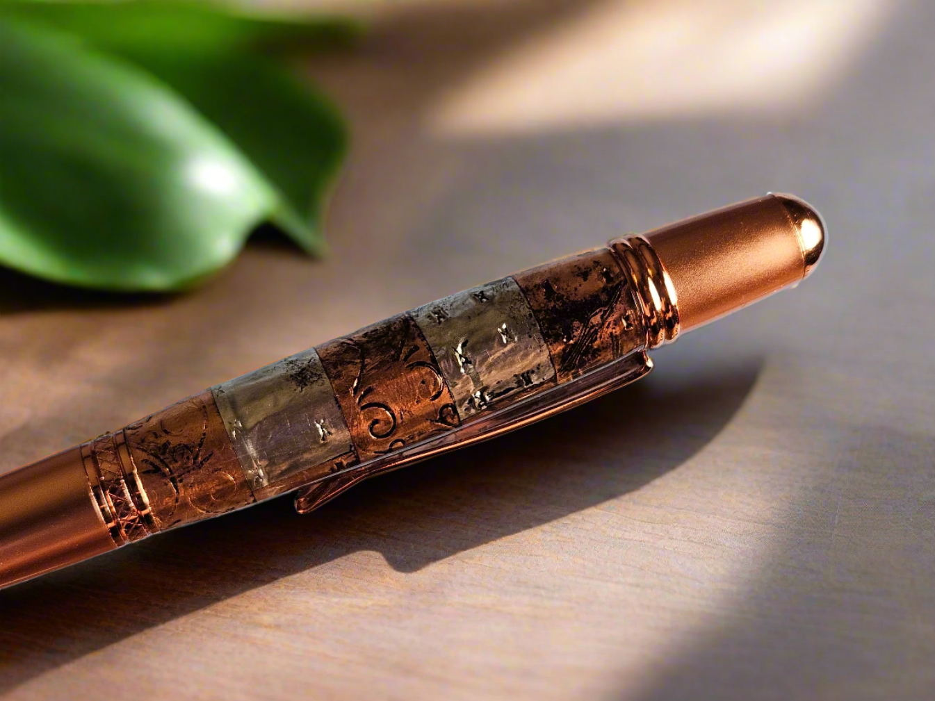 Pen: Steam Punk Square Metals Pen with a Copper Pen Kit