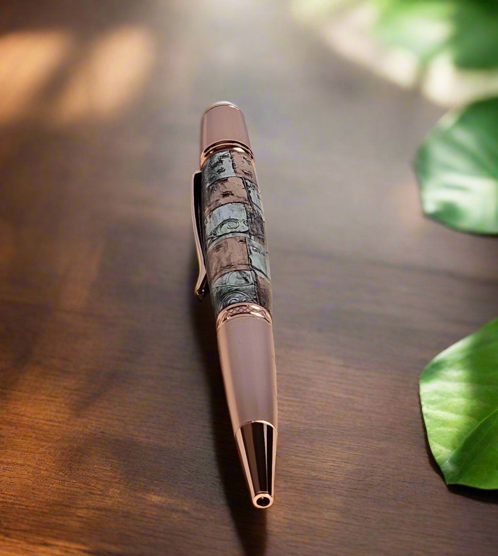 Pen: Steam Punk Square Metals Pen with a Copper Pen Kit