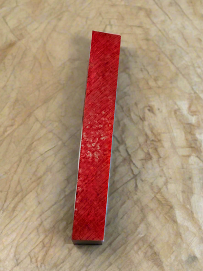 Pen Blanks: Matrix Red Transparent Resin Pen Blank